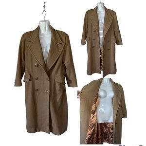 Vintage WOOLRICH Camel Tan Heavy Winter Peacoat (petite)